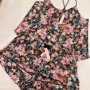 Victoria’s Secret Floral Sleeveless Top and Shorts PJ Set